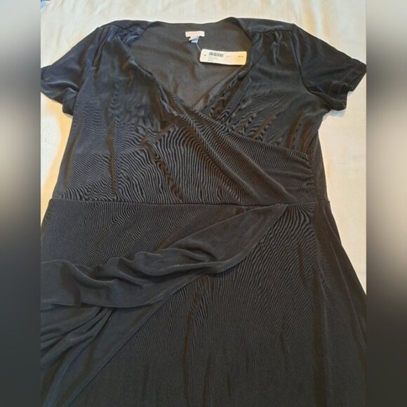 Chico's Black Wrap Dress - Picture 3 of 7